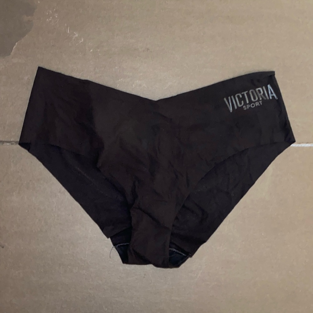 Victoria's Secret Sport Large Black Hiphugger Seamless High Waisted Panties